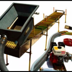 6 HP Power Sluice with 8 Foot Sluice Box For Marine Gold and Mineral Discovery